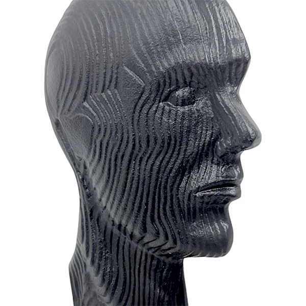 Handcrafted Aluminium Iron 3D Face Sculpture on Marble Base Stylish Artistic Decor NEW - Image 4