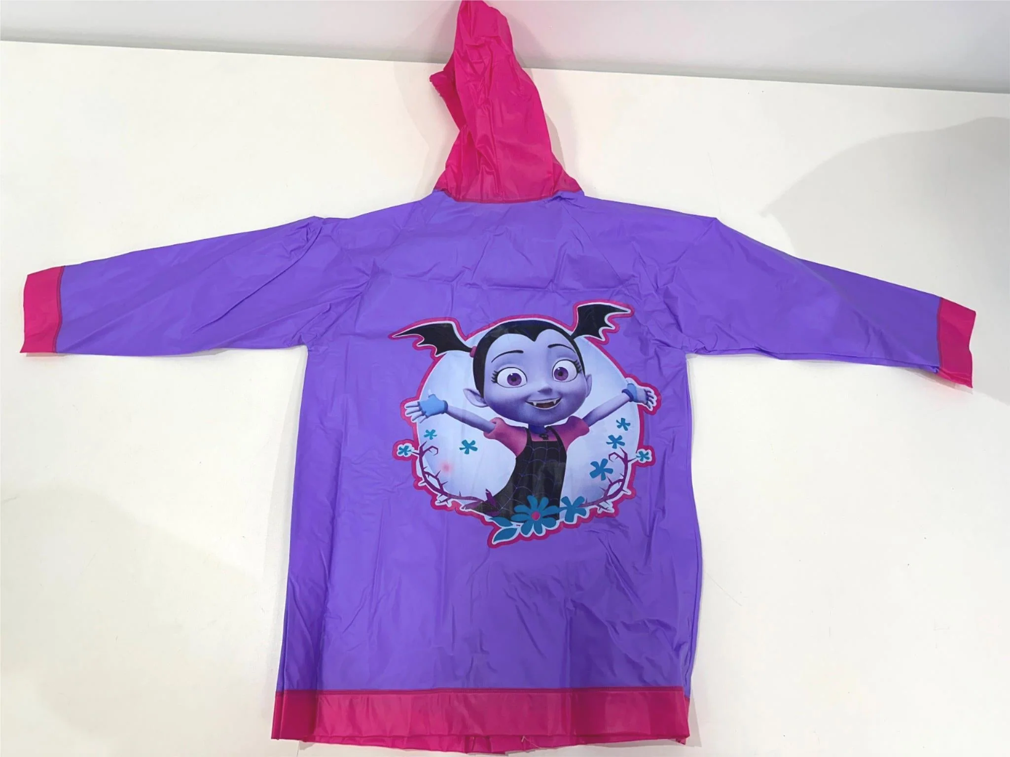 Disney Kids Vampirina Umbrella And Rain Jacket Set Purple/Pink NEW - Image 4