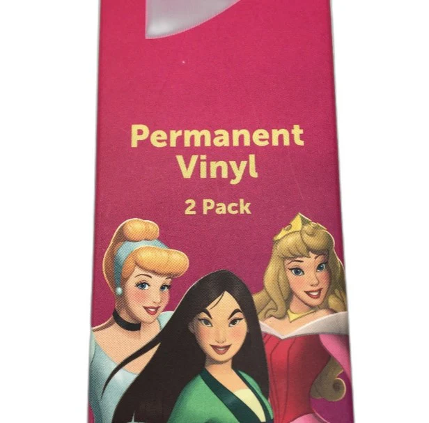 Disney Princess 2x Twin Pack Permanent Vinyl Wraps 30.5 x 30.5cm NEW - Image 4