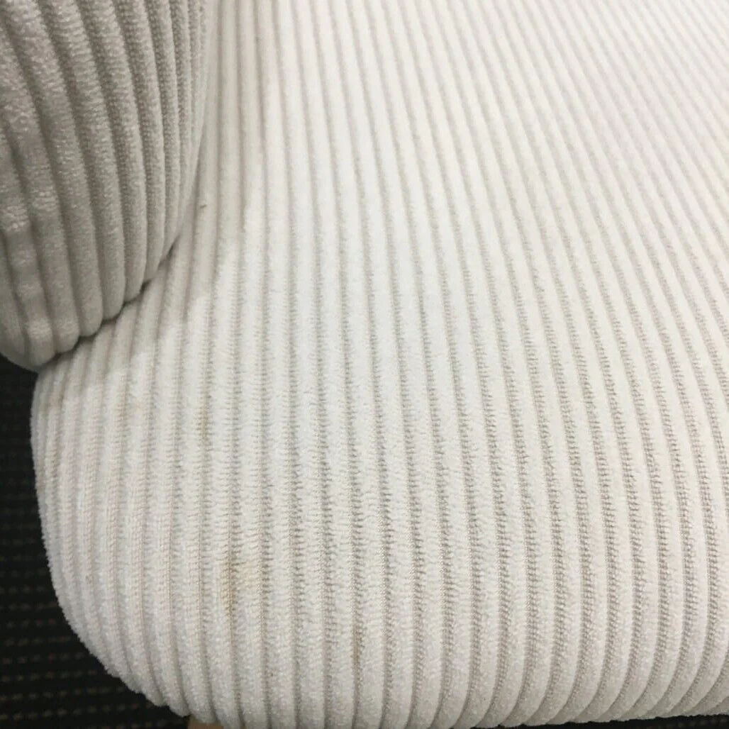 Ex-Display White Velvet Corduroy Kitchen Dining Chair Wooden Legs NEW - Image 14