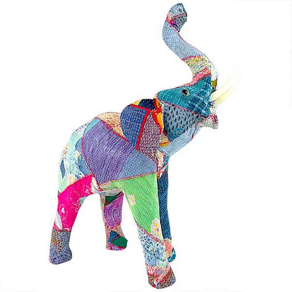 Jazz Decor Handmade Vibrant Archie Elephant Sculpture NEW - Image 5