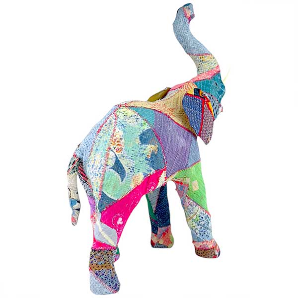 Jazz Decor Handmade Vibrant Archie Elephant Sculpture NEW - Image 6