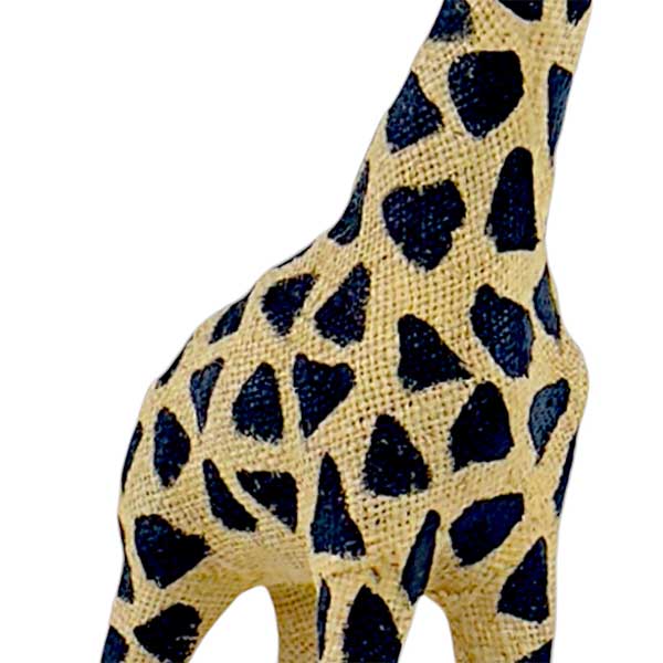 Handmade Archie Baby Giraffe Sculpture Artisan Wire and Paper Home Decor Piece NEW - Image 3