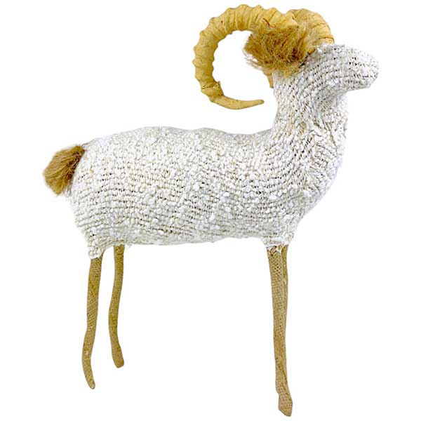 Handmade Rustic Boucle Sheep Decor Quality Crafted Animal Accent for Elegant Home Interiors NEW - Image 4
