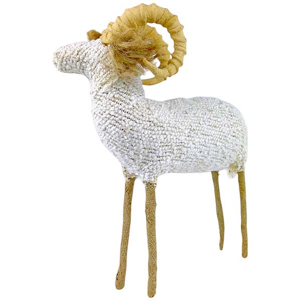 Handmade Rustic Boucle Sheep Decor Quality Crafted Animal Accent for Elegant Home Interiors NEW - Image 5