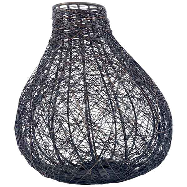 Unique Handcrafted Isa Pear Wire Vase Antique Zinc Finish Stylish Vintage NEW - Image 4
