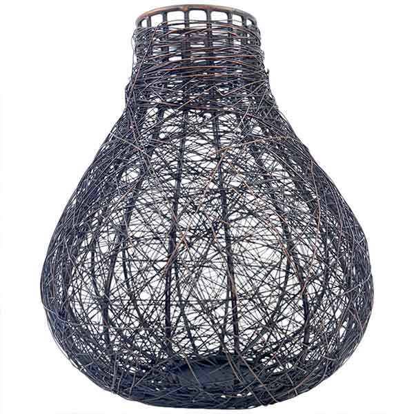 Unique Handcrafted Isa Pear Wire Vase Antique Zinc Finish Stylish Vintage NEW - Image 6