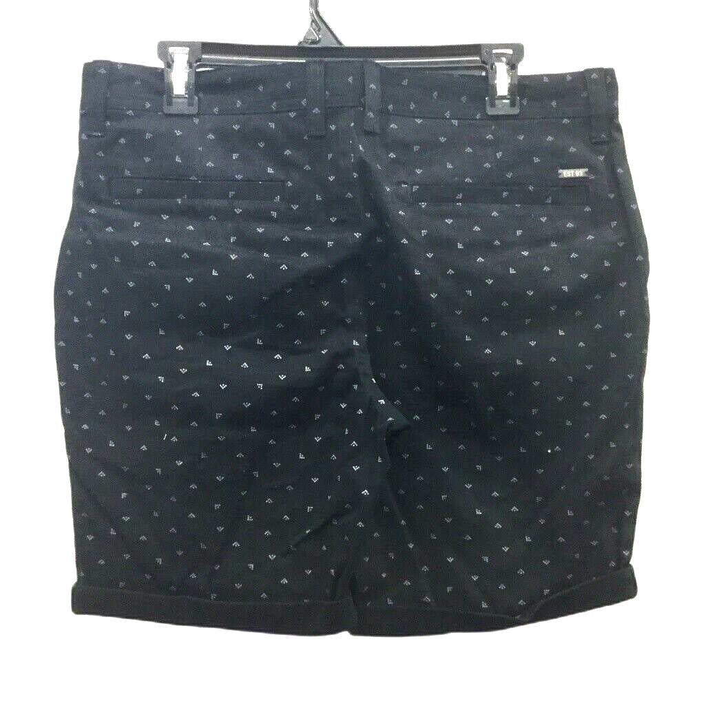 Jay Jays Black Dotted Pattern Chino Stretch Slim Zip-Up Shorts Mens Size 33 NEW - Image 2