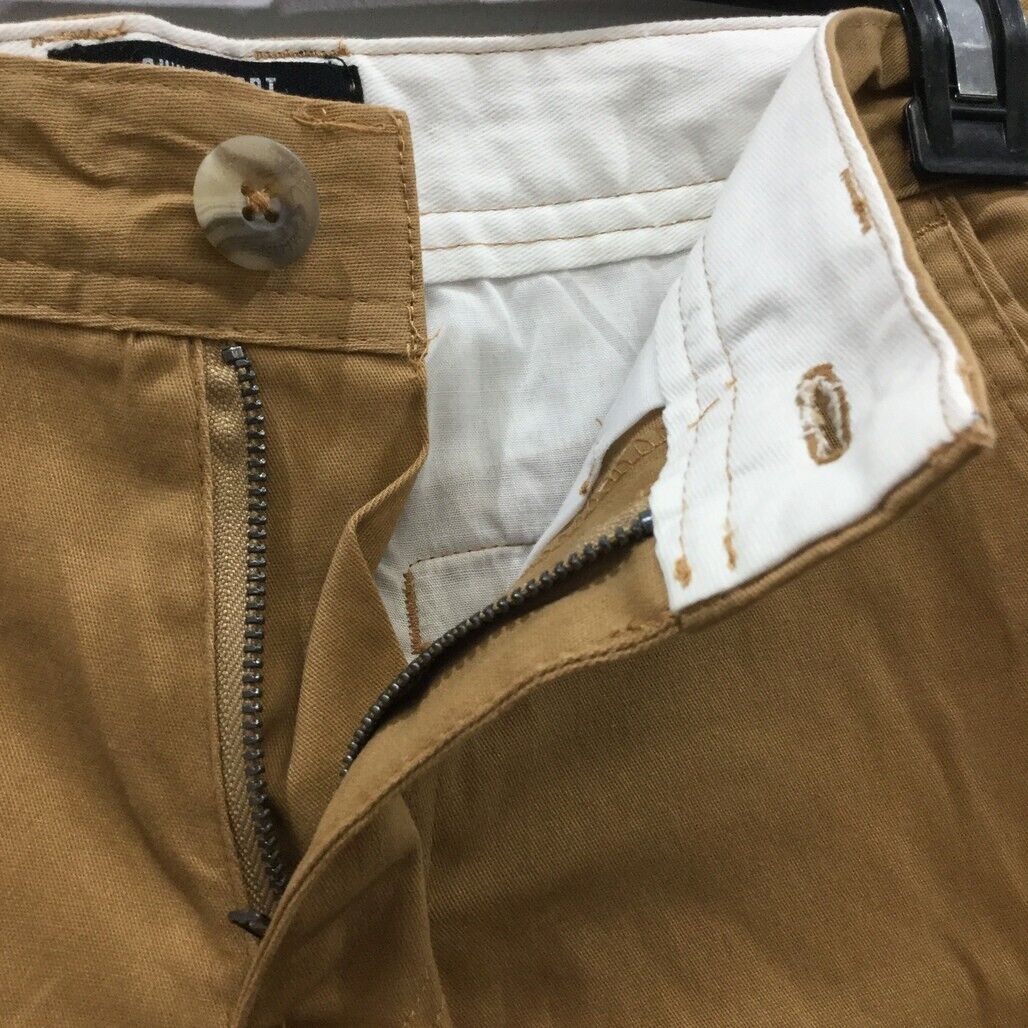 Jay Jays Coffee Brown Button Zip Up Closure Chino Shorts Mens Size 28 NEW - Image 4