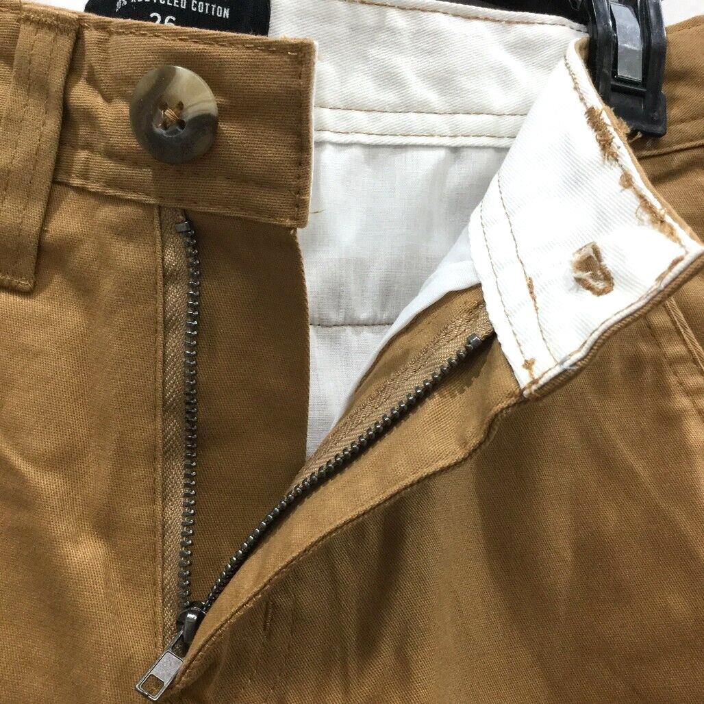 Jay Jays Coffee Brown Zip-Up Button Closure Chino Shorts Mens Size 26 NEW - Image 4