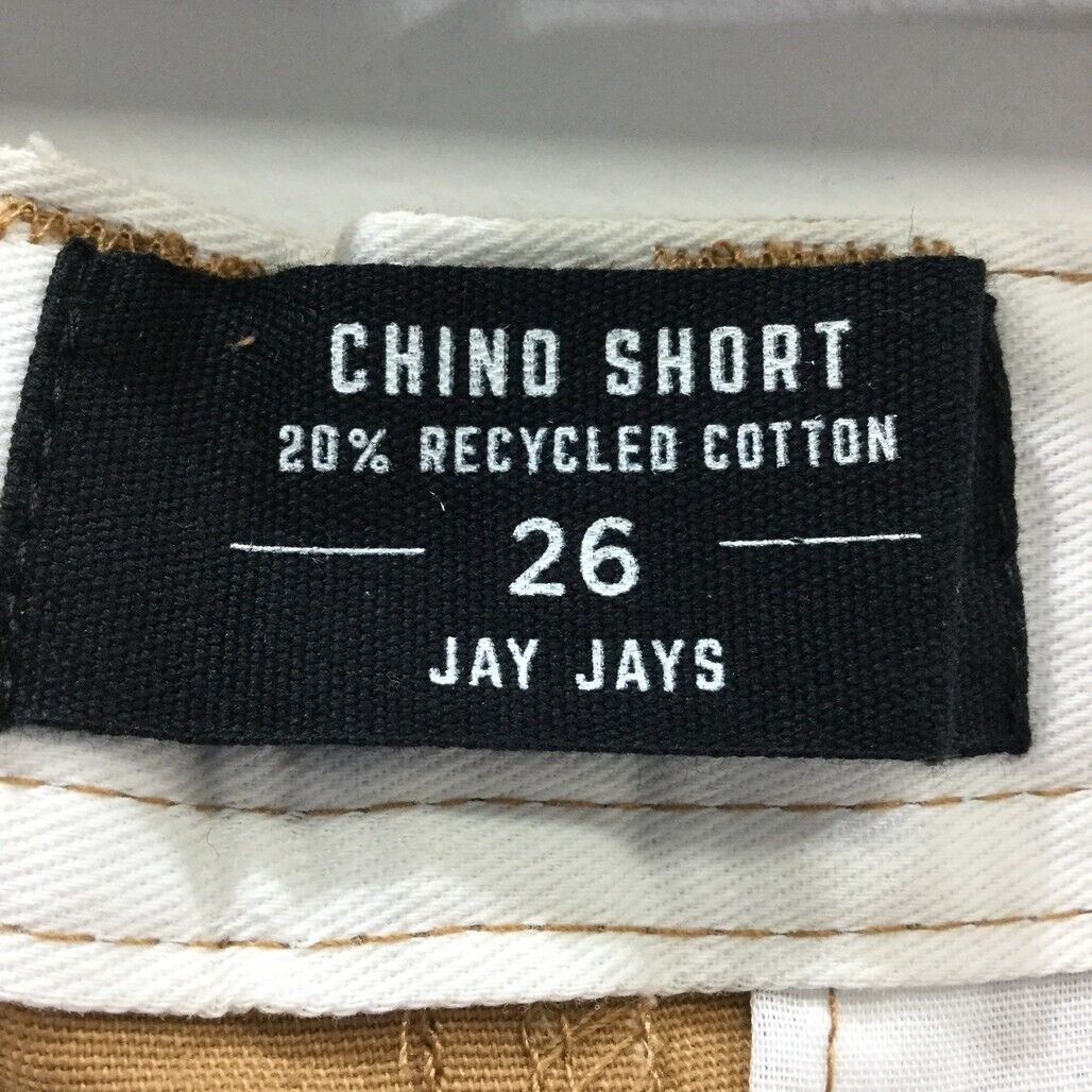 Jay Jays Coffee Brown Zip-Up Button Closure Chino Shorts Mens Size 26 NEW - Image 5