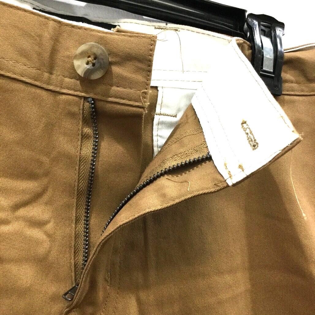 Jay Jays Coffee Brown Zip Up Button Closure Chino Shorts Mens Size 40 NEW - Image 4