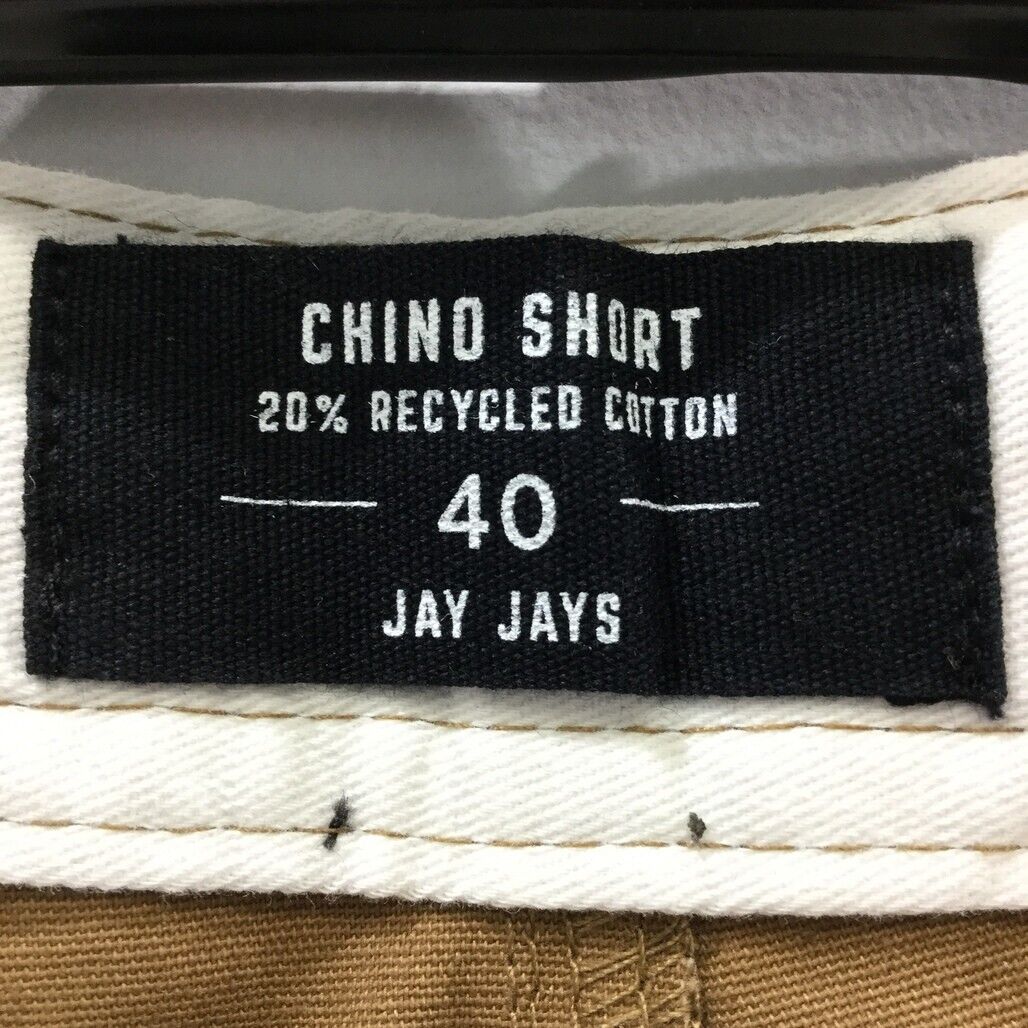Jay Jays Coffee Brown Zip Up Button Closure Chino Shorts Mens Size 40 NEW - Image 5