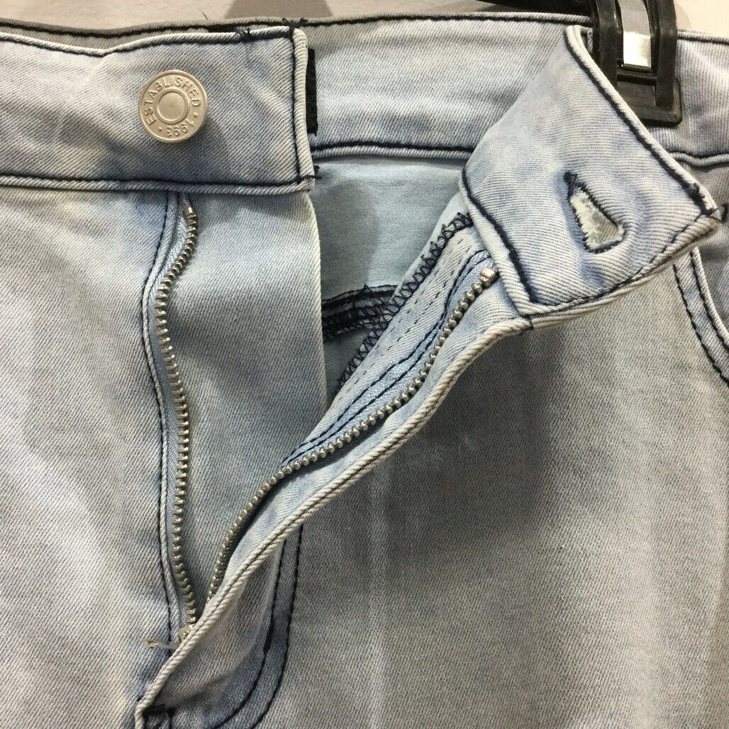 JayJays Blue Slim Button Recycled Polyester Zip-Up Shorts Mens Size 40 NEW - Image 5