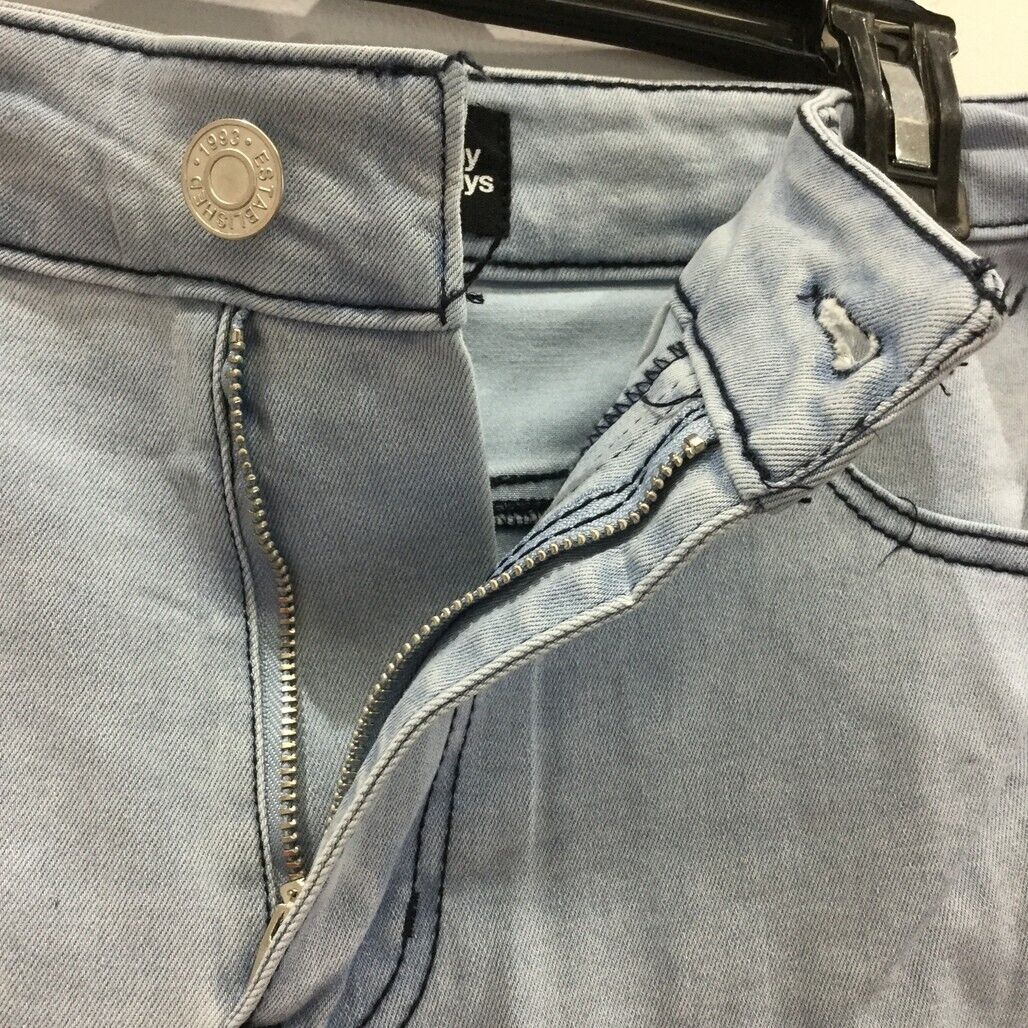 JayJays Blue Slim Zip-Up Button Recycled Polyester Shorts Mens Size 32 NEW - Image 4