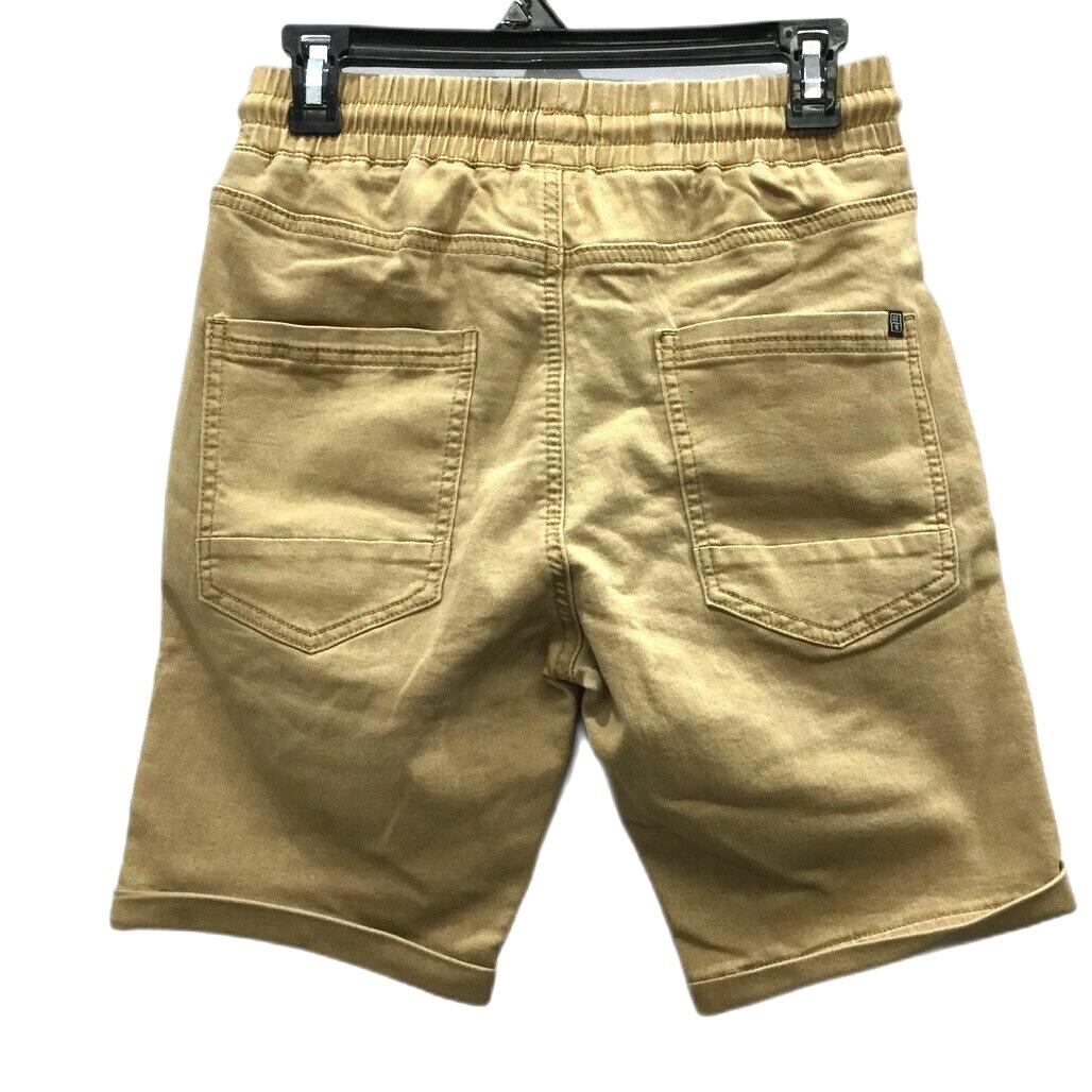 JayJays Brown Tan Flex-It Everyday Wear Drawstring Shorts Mens Size 28 NEW - Image 2