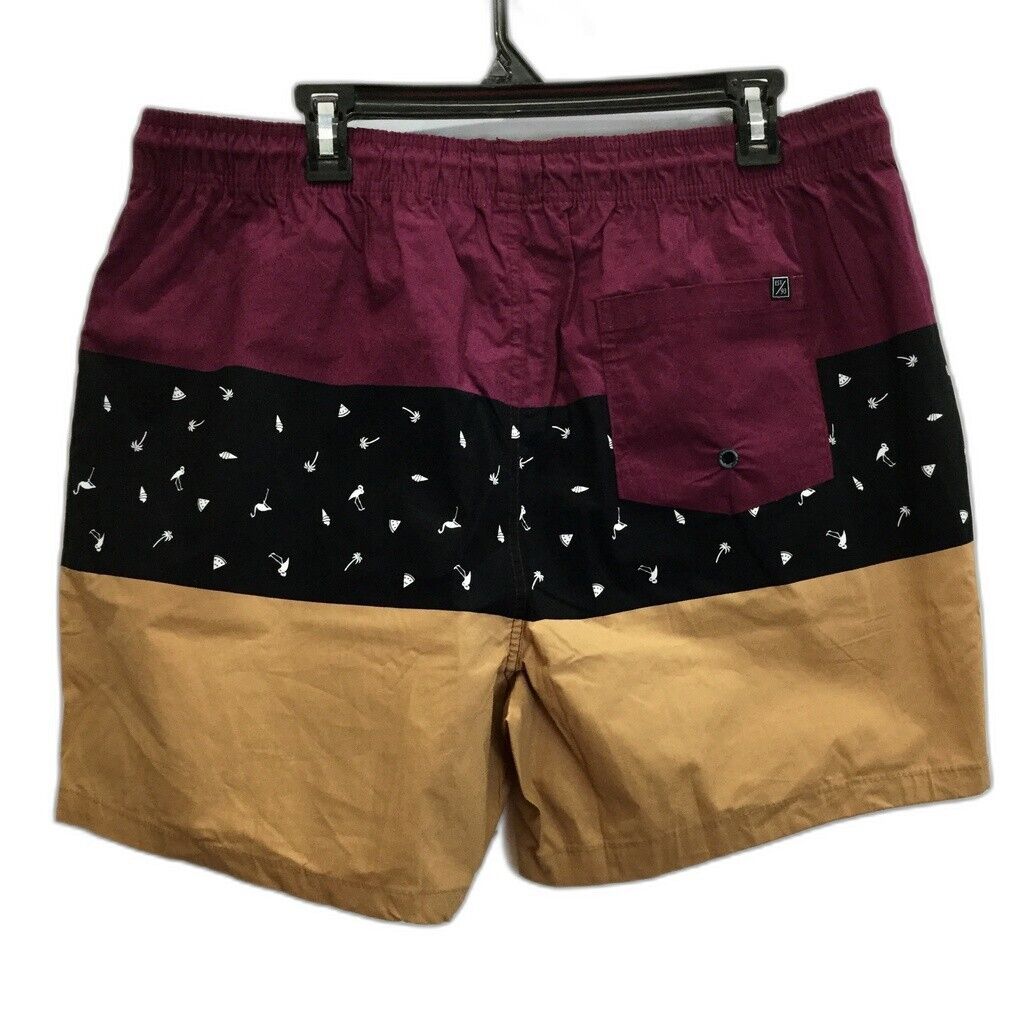 JayJays Purple Multicoloured Everyday Wear Volley Stretch Shorts Mens Sz 40 NEW - Image 2