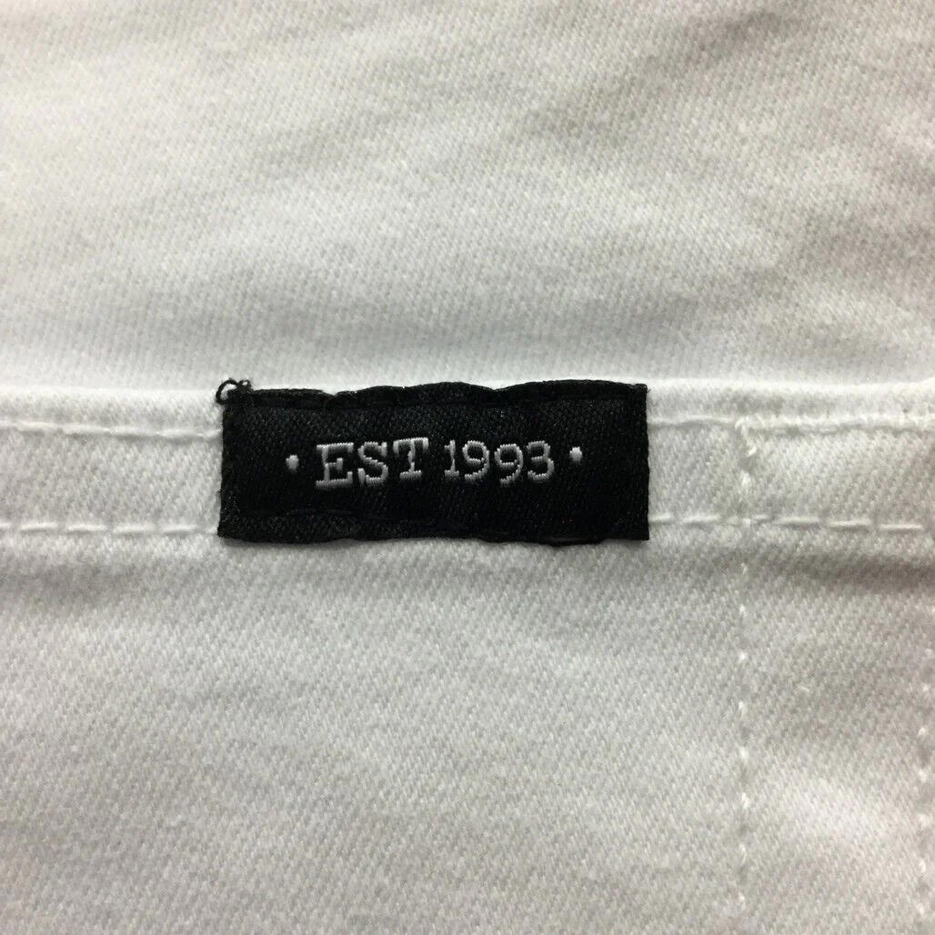 JayJays White Slim Fit Zip-Up Pocketed Buttoned Shorts Mens Size 40 NEW - Image 3