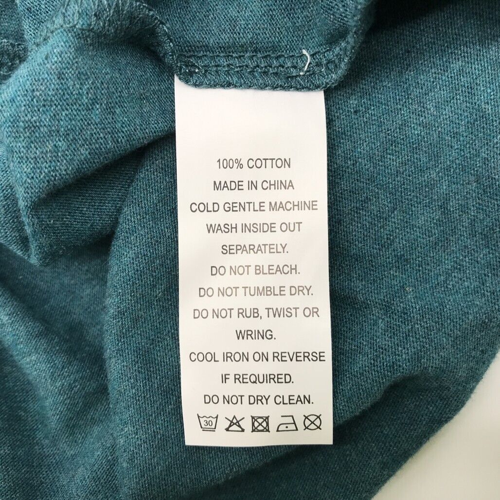 Jeanswest Fin Premium Basic S/Sleeve Jade Marle Green T-Shirt Mens Sz Large NEW - Image 8
