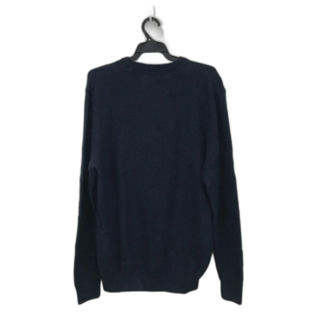 Jeanswest Mens 100 Cotton Textured Navy Blue Jumper Size L NEW - Image 2