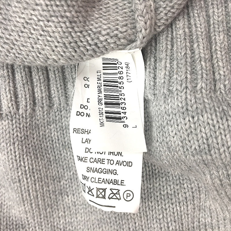 Jeanswest Mens Light Grey Knit with Stripes Long Sleeve Jumper Size L NEW - Image 6