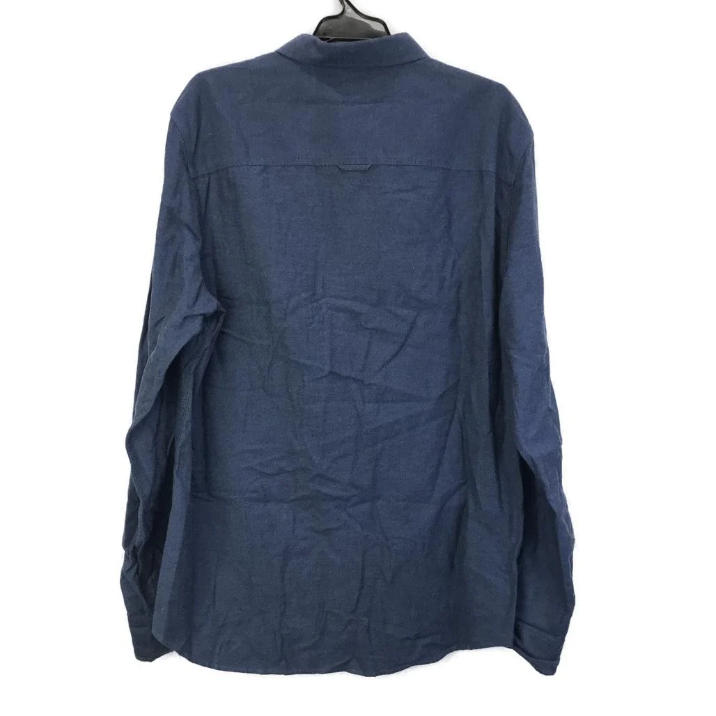 Jeanswest Mens Long Sleeve Denim Blue 100 % Cotton Button Up Shirt Size Large NEW - Image 2