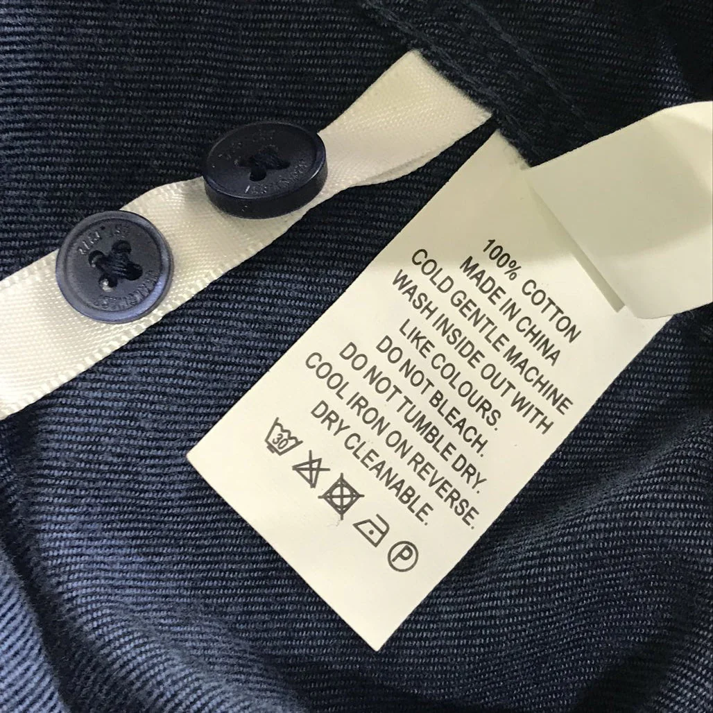 Jeanswest Mens Long Sleeve Denim Blue 100 % Cotton Button Up Shirt Size Large NEW - Image 6
