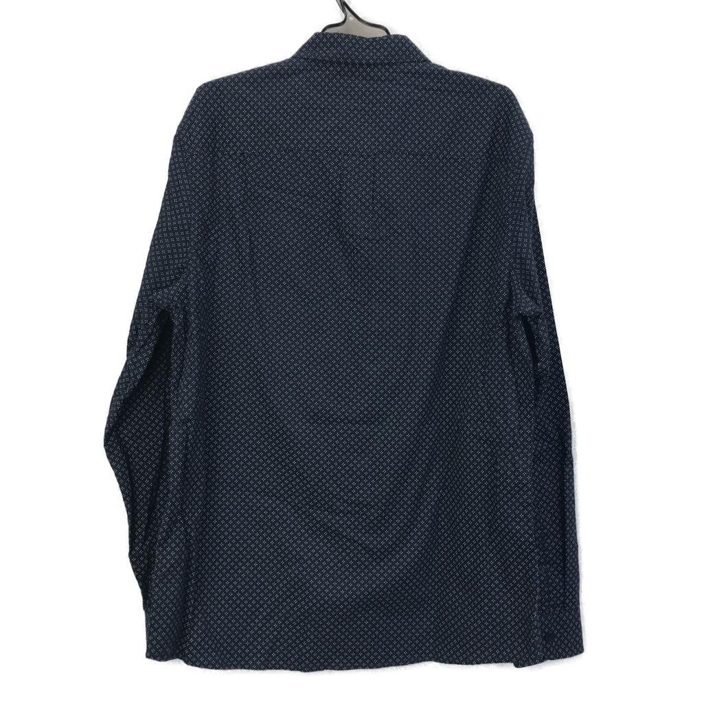 Jeanswest Navy Blue Patterned Long Sleeve Button Up Shirt Mens Size Large NEW - Image 2