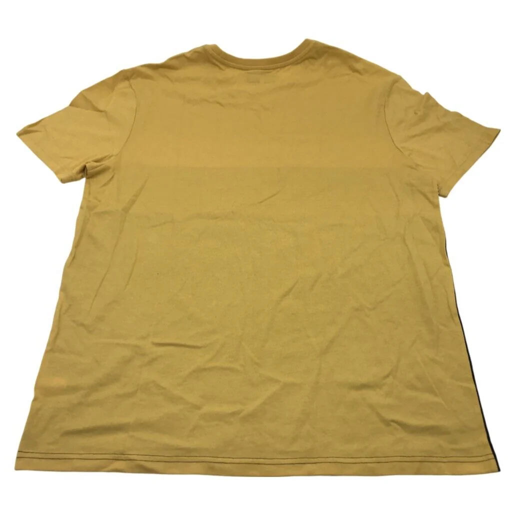 JEANSWEST S/Sleeve Brent Graphic Print Yellow Cotton T-shirt Mens Size Large NEW - Image 2