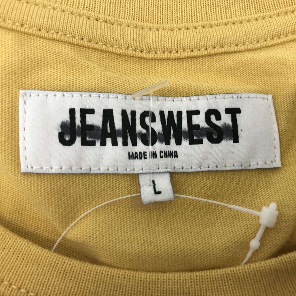 JEANSWEST S/Sleeve Brent Graphic Print Yellow Cotton T-shirt Mens Size Large NEW - Image 5