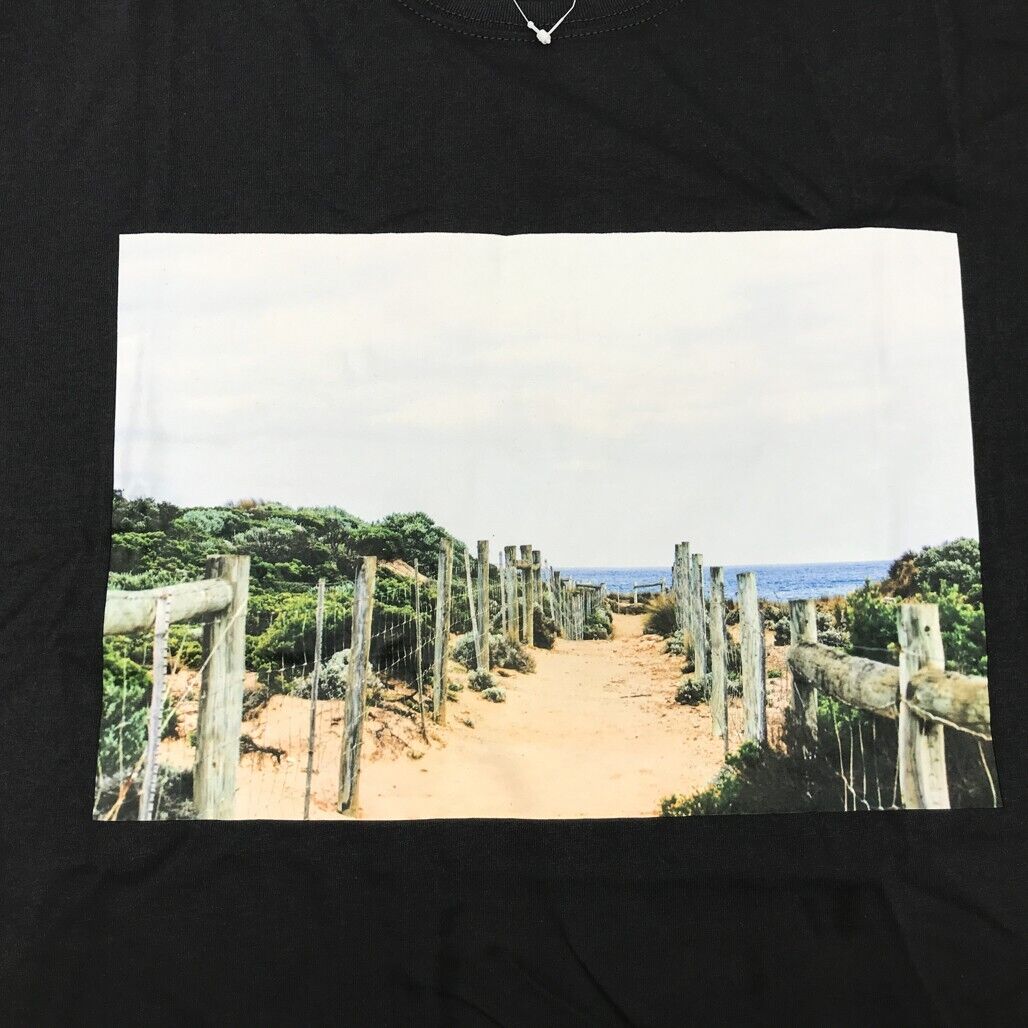 JEANSWEST S/Sleeve Emmett Graphic Print Black Cotton T-Shirt Mens Size Large NEW - Image 3