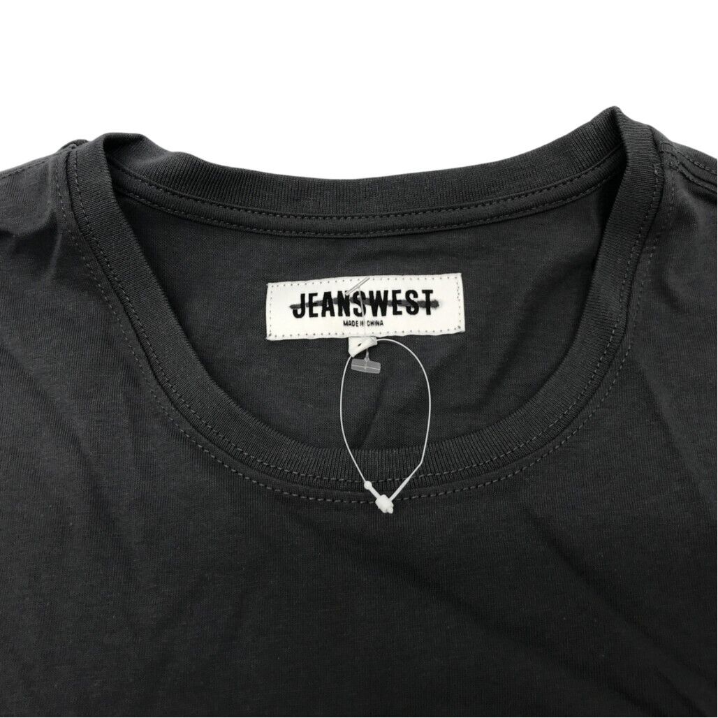 JEANSWEST S/Sleeve Emmett Graphic Print Black Cotton T-Shirt Mens Size Large NEW - Image 4