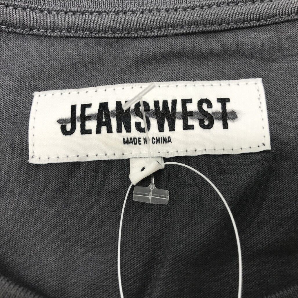JEANSWEST S/Sleeve Emmett Graphic Print Black Cotton T-Shirt Mens Size Large NEW - Image 5