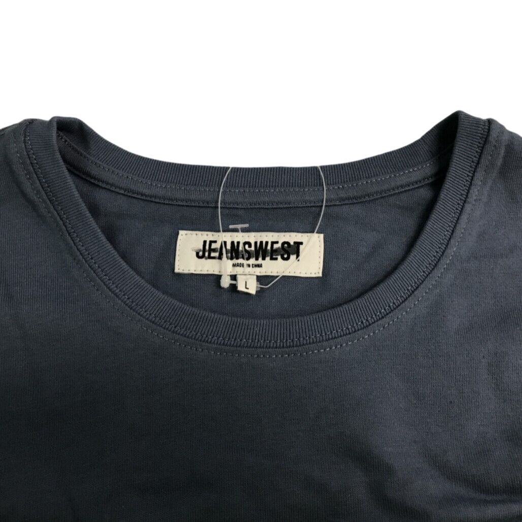 Jeanswest S/Sleeve Perry Graphic Print Blue Cotton T-shirt Mens Size Large NEW - Image 4