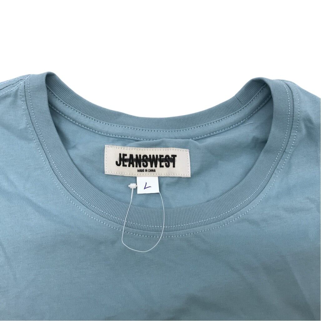 Jeanswest S/Sleeve Sunset Graphic Print Blue Cotton T-shirt Mens Size Large NEW - Image 4