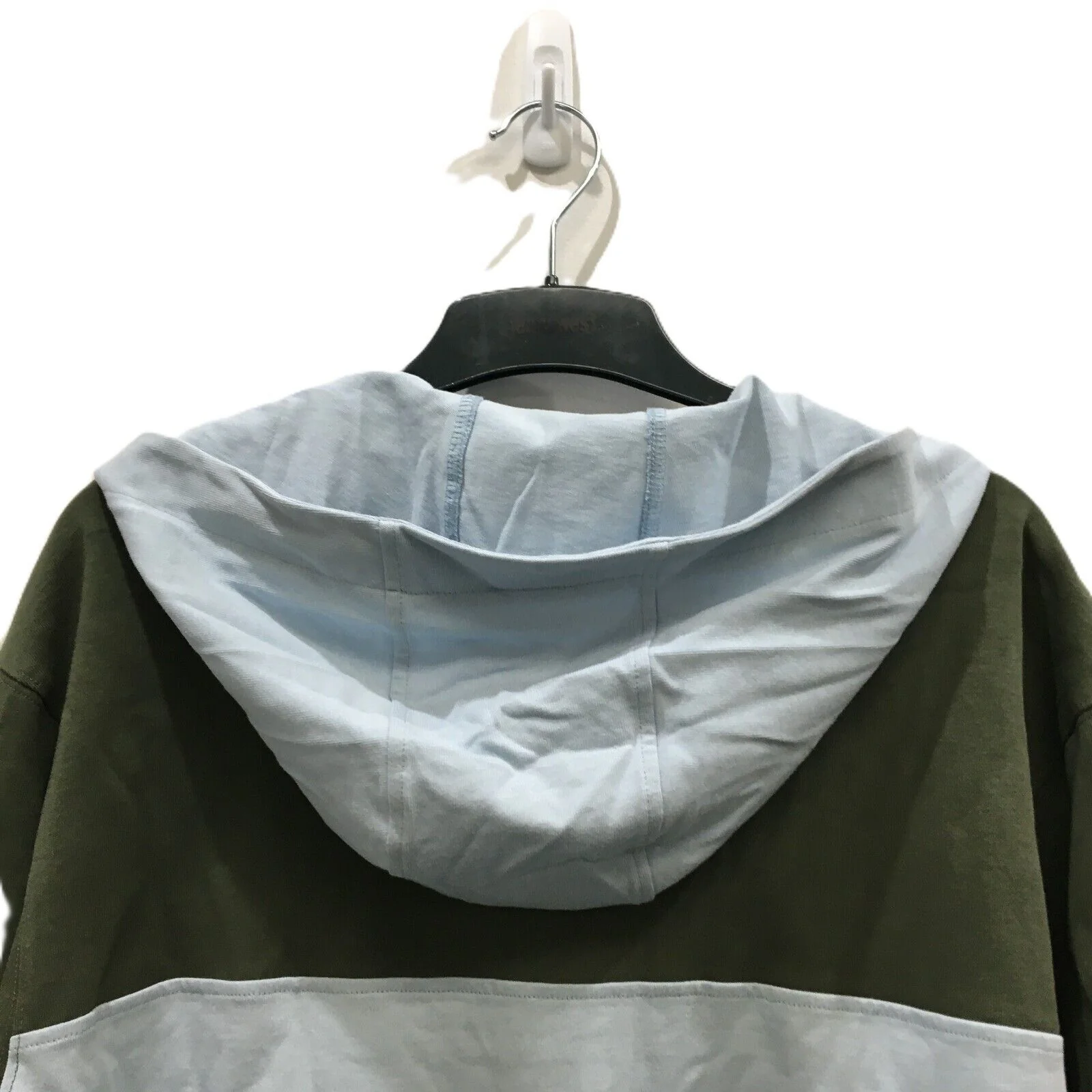 Jeanswest Two-Coloured Green Comfortable Hooded Everyday Jumper Size L New - Image 2