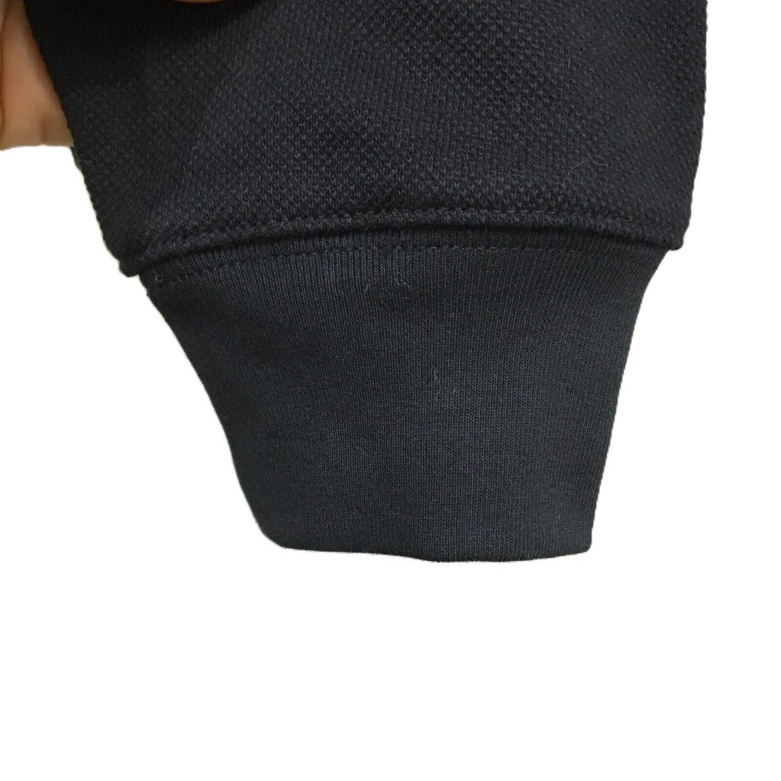 Jeanwest Black Waffle Long Sleeve Zip Casual Everyday Stylish Jumper NEW - Image 3