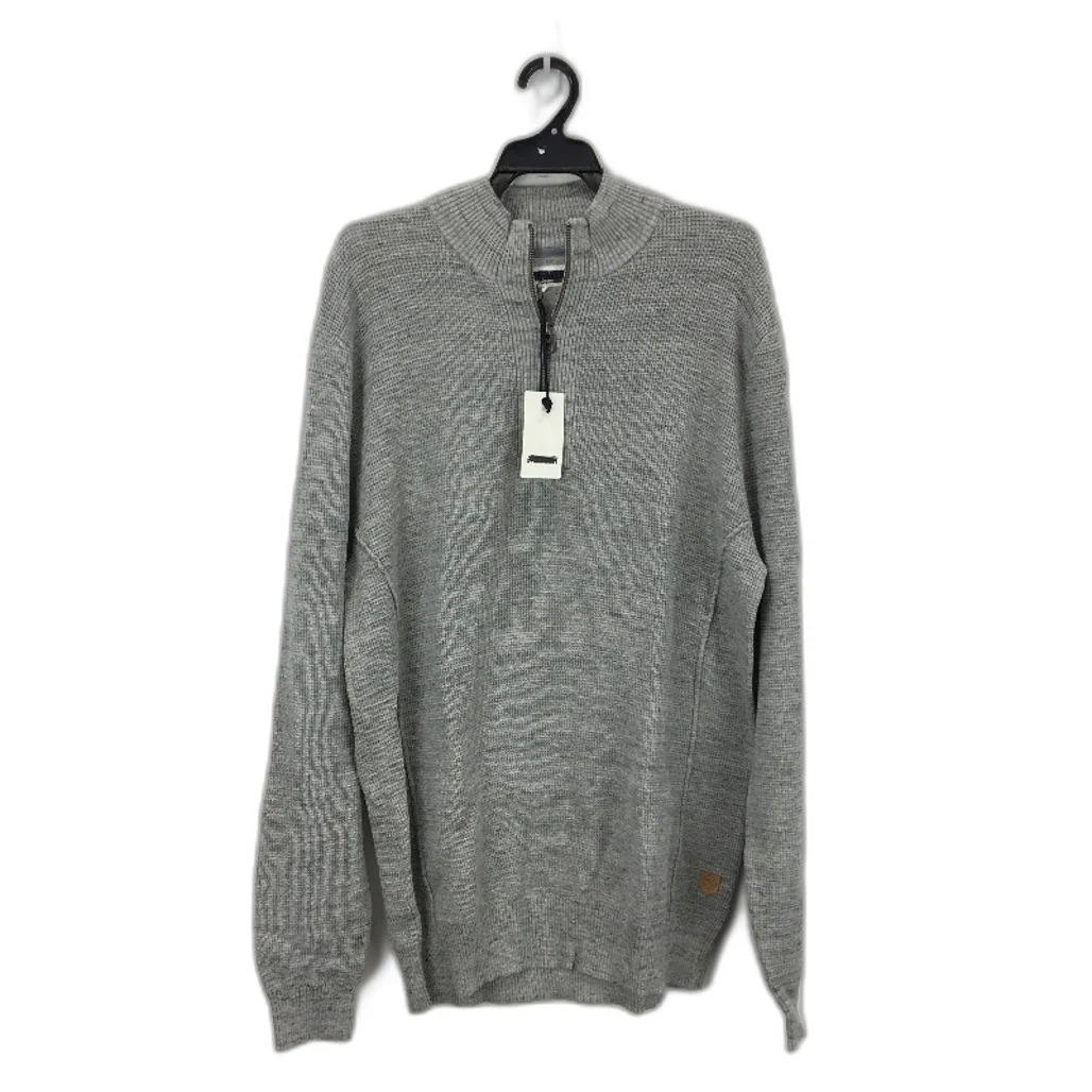 Jeanwest Mens Alloy Marlie Knit Textured Zipper Jumper Size L NEW