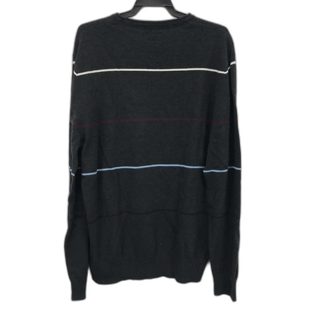 Jeanwest Mens Knit Black Striped Casual Winter Jumper Size L NEW - Image 2