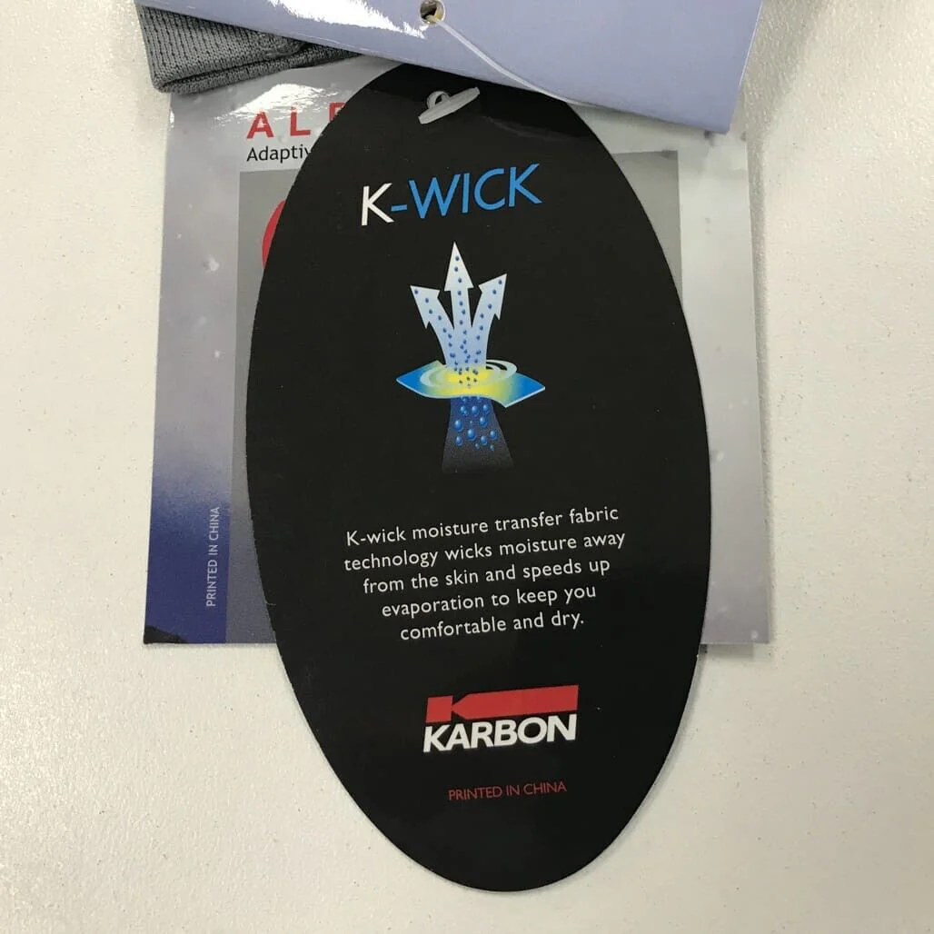 Karbon KA304 K-Wick ALPS Lvl 1 L/Sleeve Grey Athletic Shirt Mens Size XS NEW - Image 6