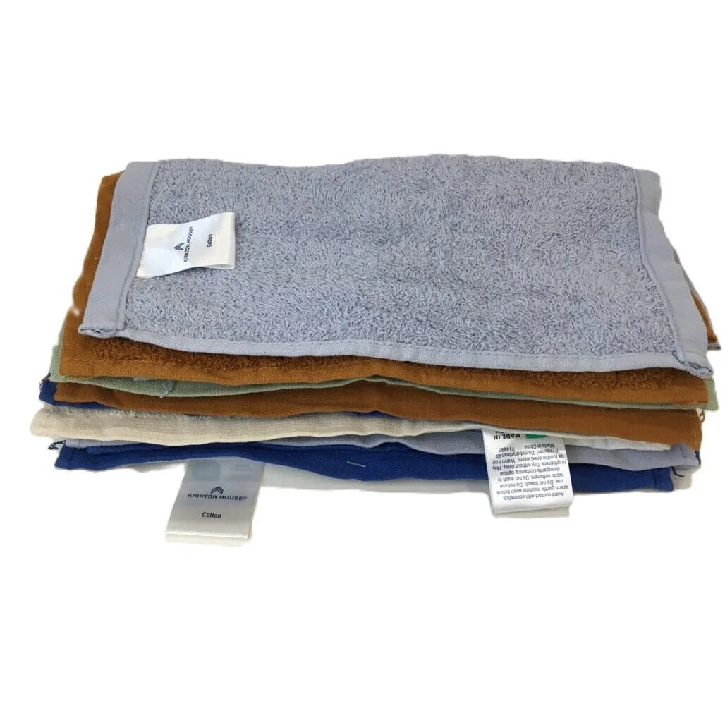 Kirkton House Cotton Hand Towels Set of 10 Assorted Colours 29x29cm NEW - Image 3