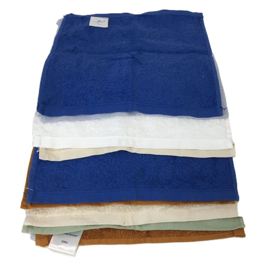 Kirkton House Cotton Hand Towels Set of 10 Assorted Colours 29x29cm NEW - Image 5