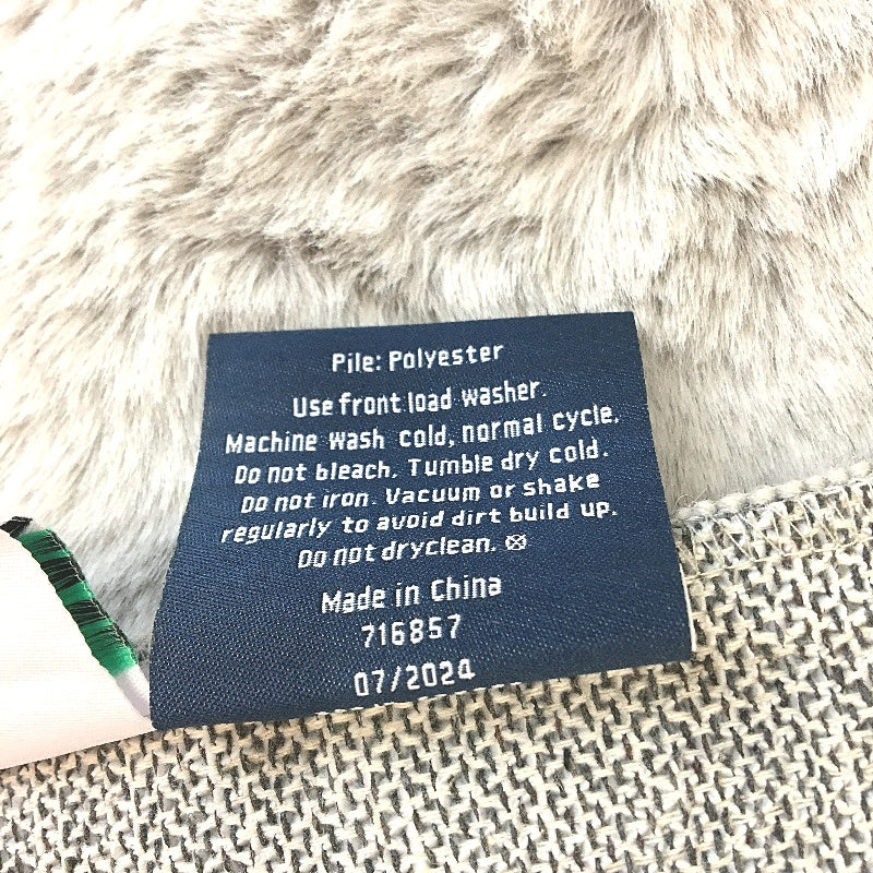 Kirkton House Super Soft Faux Rabbit Fur Plush Silver Grey Floor Rug NEW - Image 5