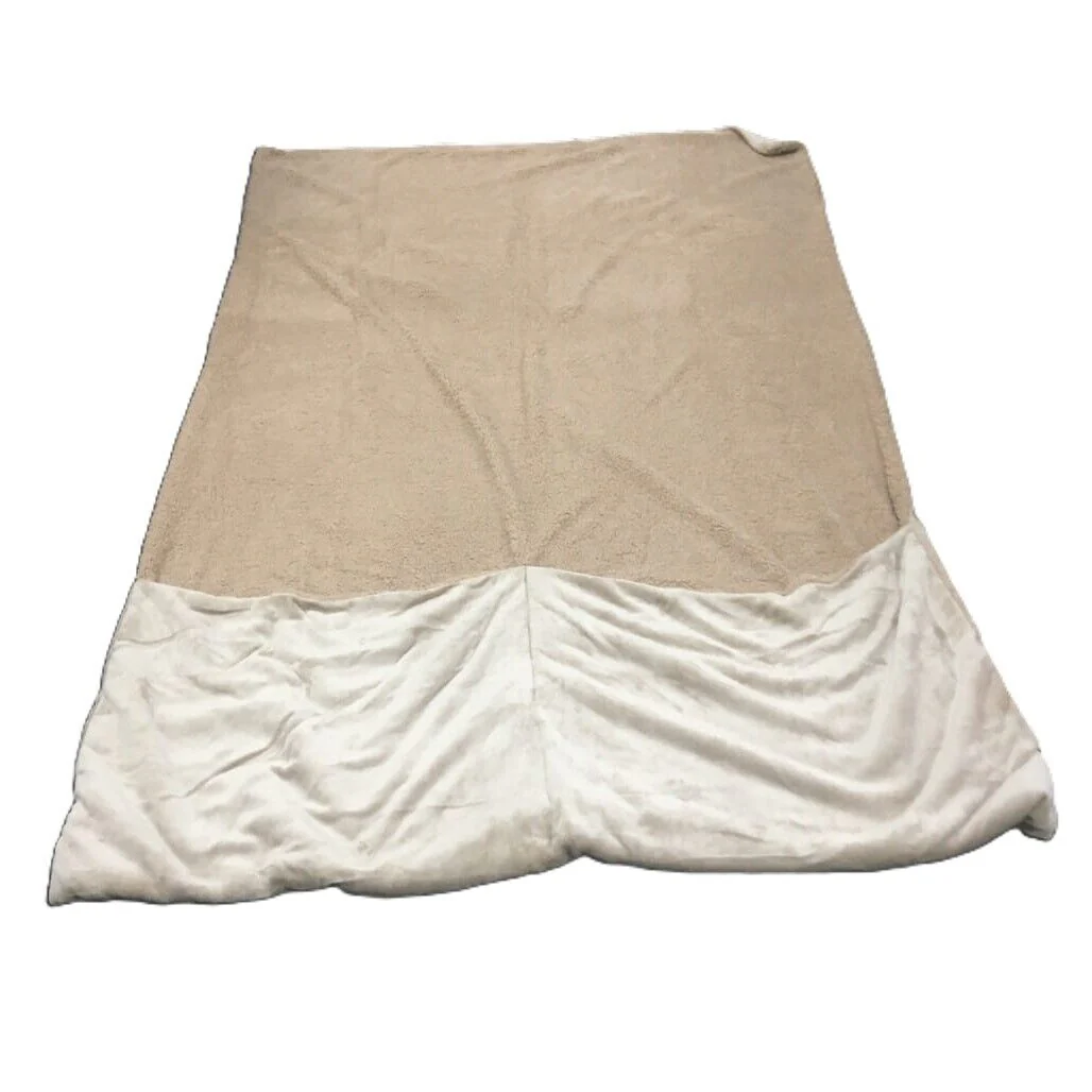 Kirkton House Plush Super Soft Light Brown Blanket with Pockets Large NEW - Image 7