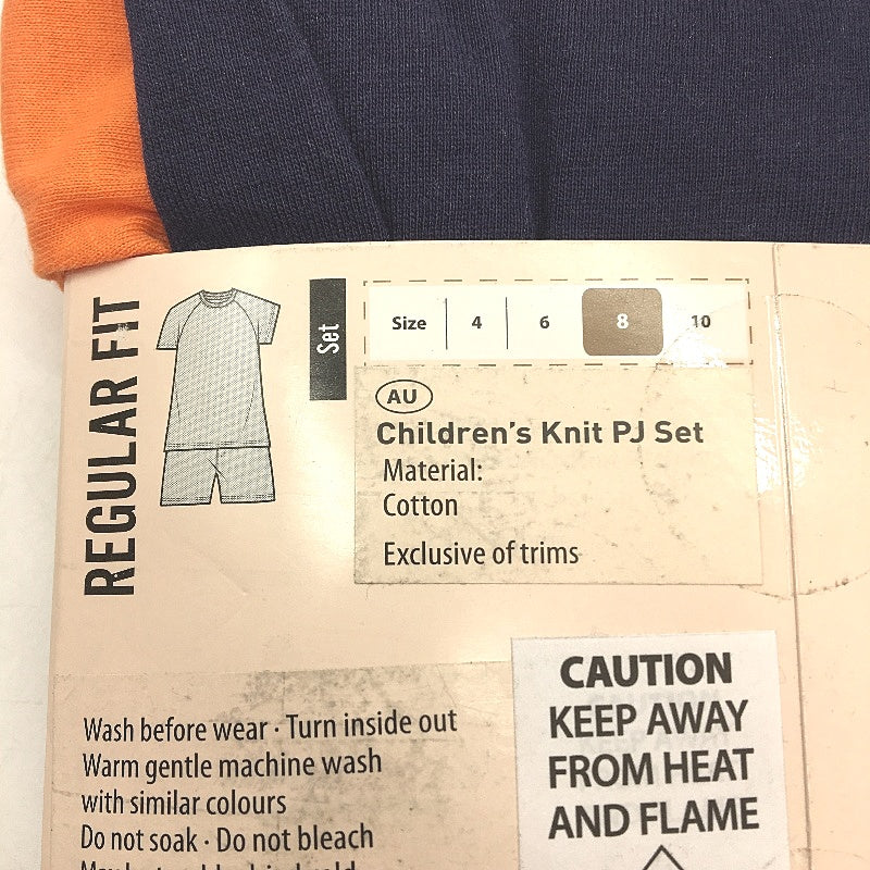 Lily & Dan Twin Pack Regular Fit Short Sleeve Childrens PJ Set Boys Size 8 NEW - Image 5