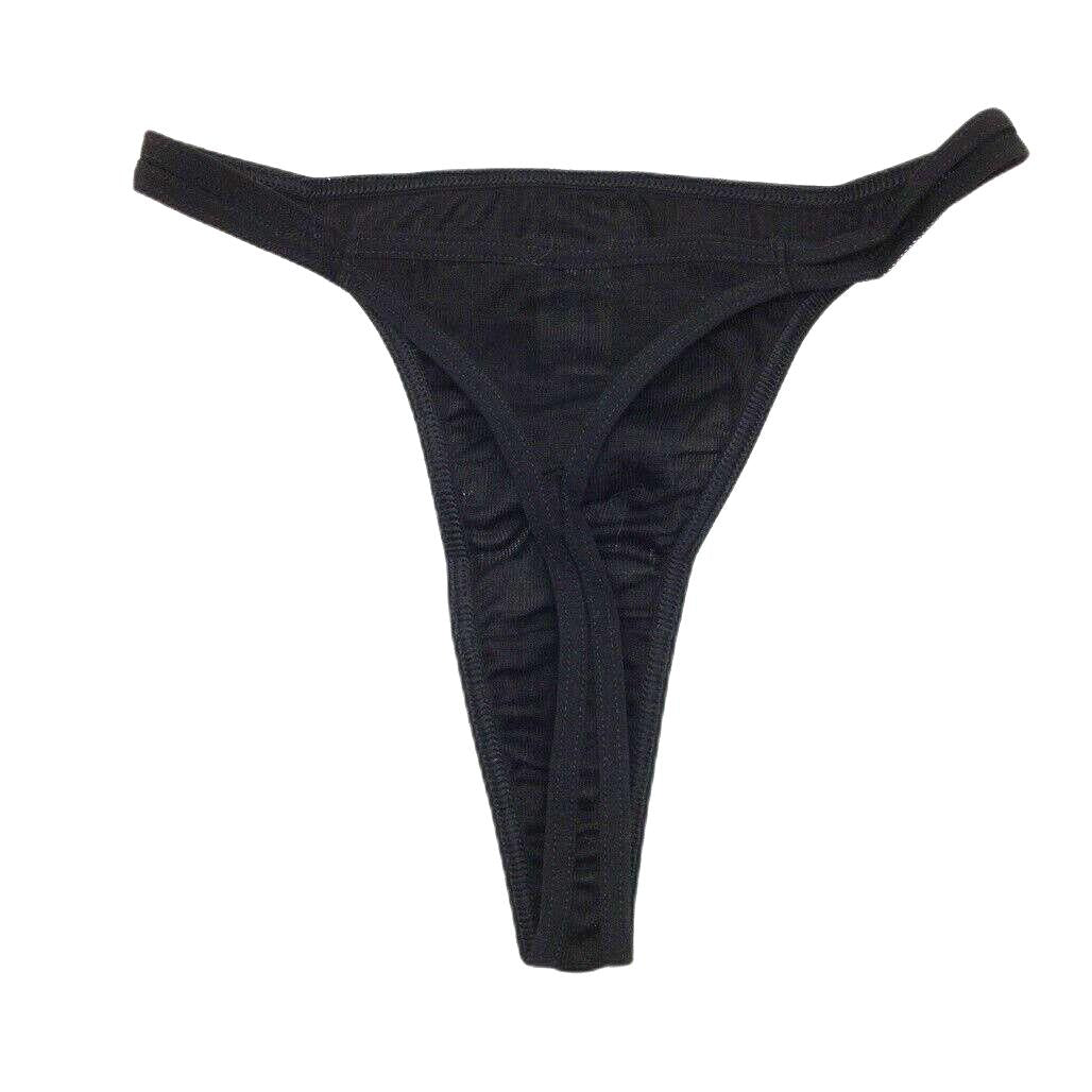 Manufat Black Cotton String Thong Perizoma Underwear Ladies Size I2 / Medium NEW - Image 2