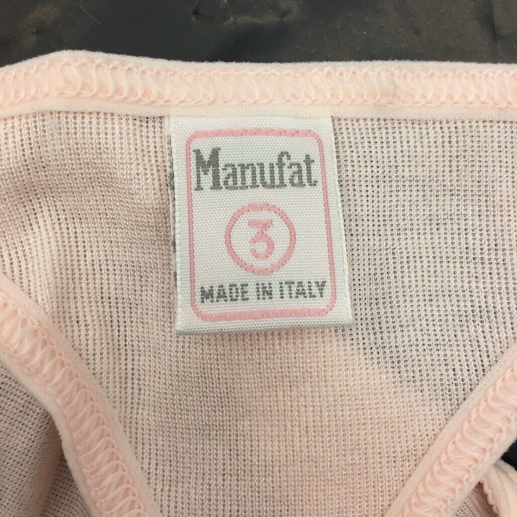 Manufat Pink Cotton String Thong Perizoma Underwear Ladies Size I3 / Large NEW - Image 6