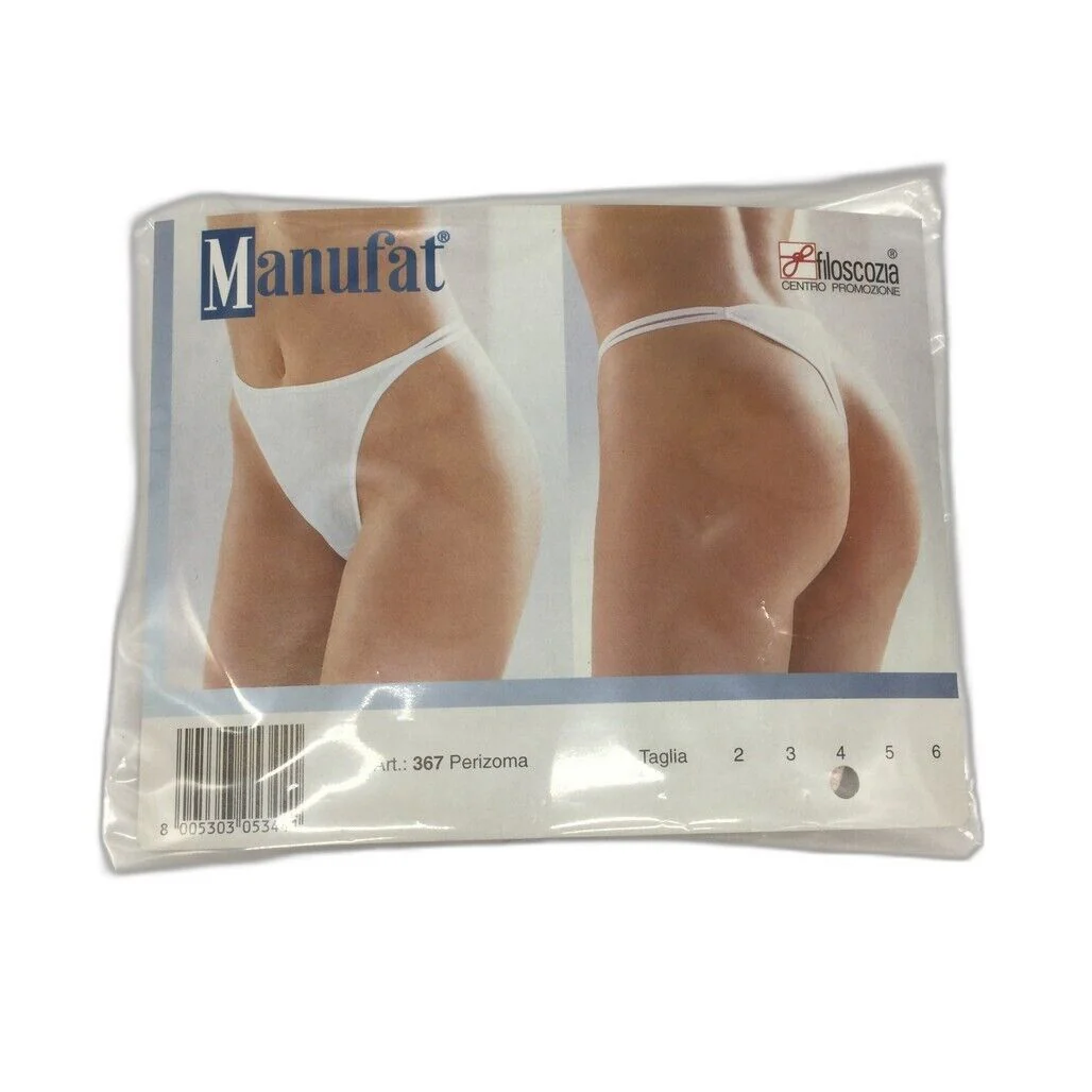 Manufat Pink Cotton String Thong Perizoma Underwear Ladies Size I4 / X-Large NEW - Image 3