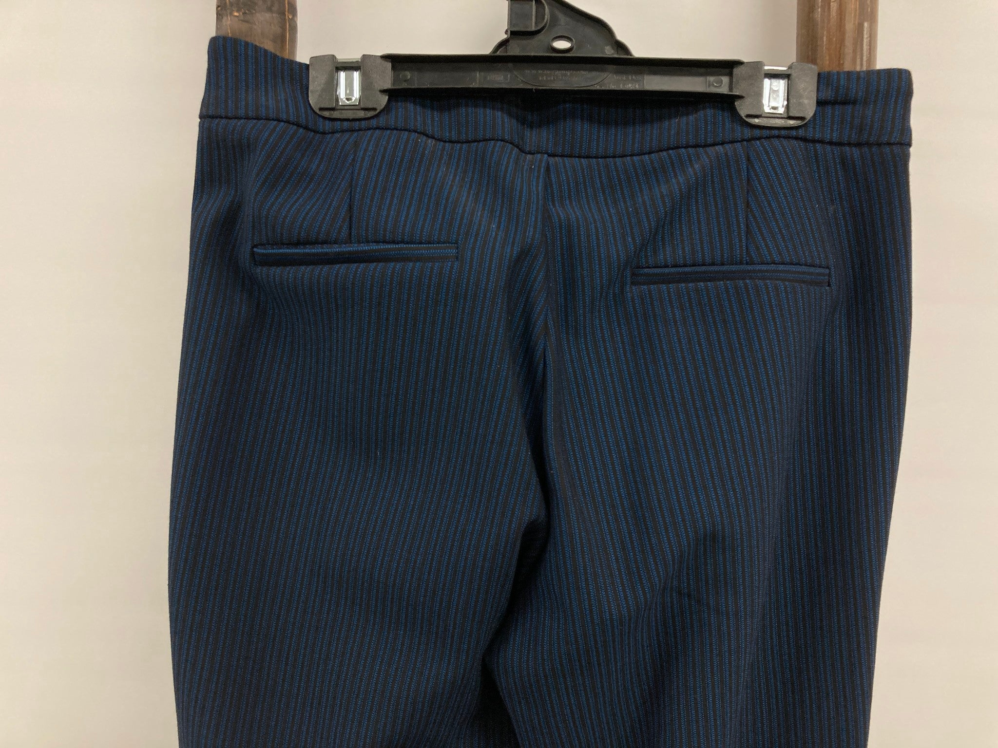 Marco Polo Line Patterned Leg Blue/Black Pants Ladies Sz 10 NEW - Image 6