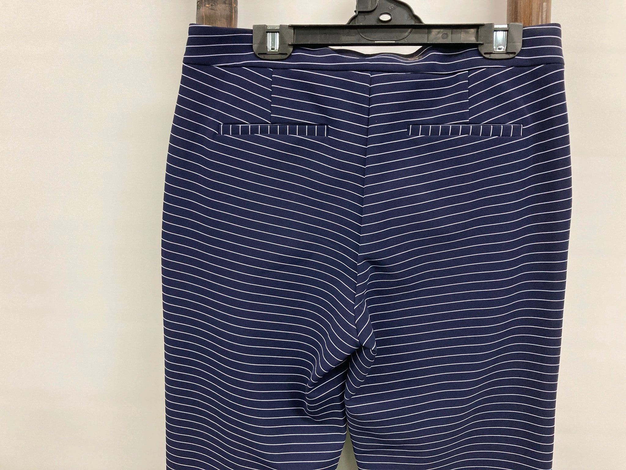 Marco Polo Zip And Button Up White Line Leg Blue Pants Ladies Sz 10 NEW - Image 5